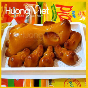 Bánh trung thu heo bầy 1 trứng Tân Huê Viên - Hộp 250g