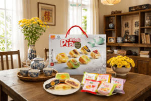 Hộp quà bánh pía Bách Vị Tân Huê Viên ( Hộp 900g) - Đặc sản Sóc Trăng