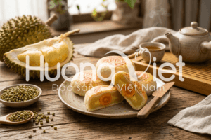 Bánh pía truyền thống đậu xanh sầu riêng luôn là hương vị được nhiều người lựa chọn. 
