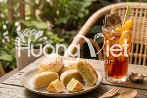 Nếu bánh có vị ngọt đậm, trà ít đường sẽ giúp tổng thể dễ thưởng thức hơn. Khi dùng bánh trong ngày nóng, bạn có thể cắt bánh thành từng miếng nhỏ và dùng ngay cùng ly trà mát.